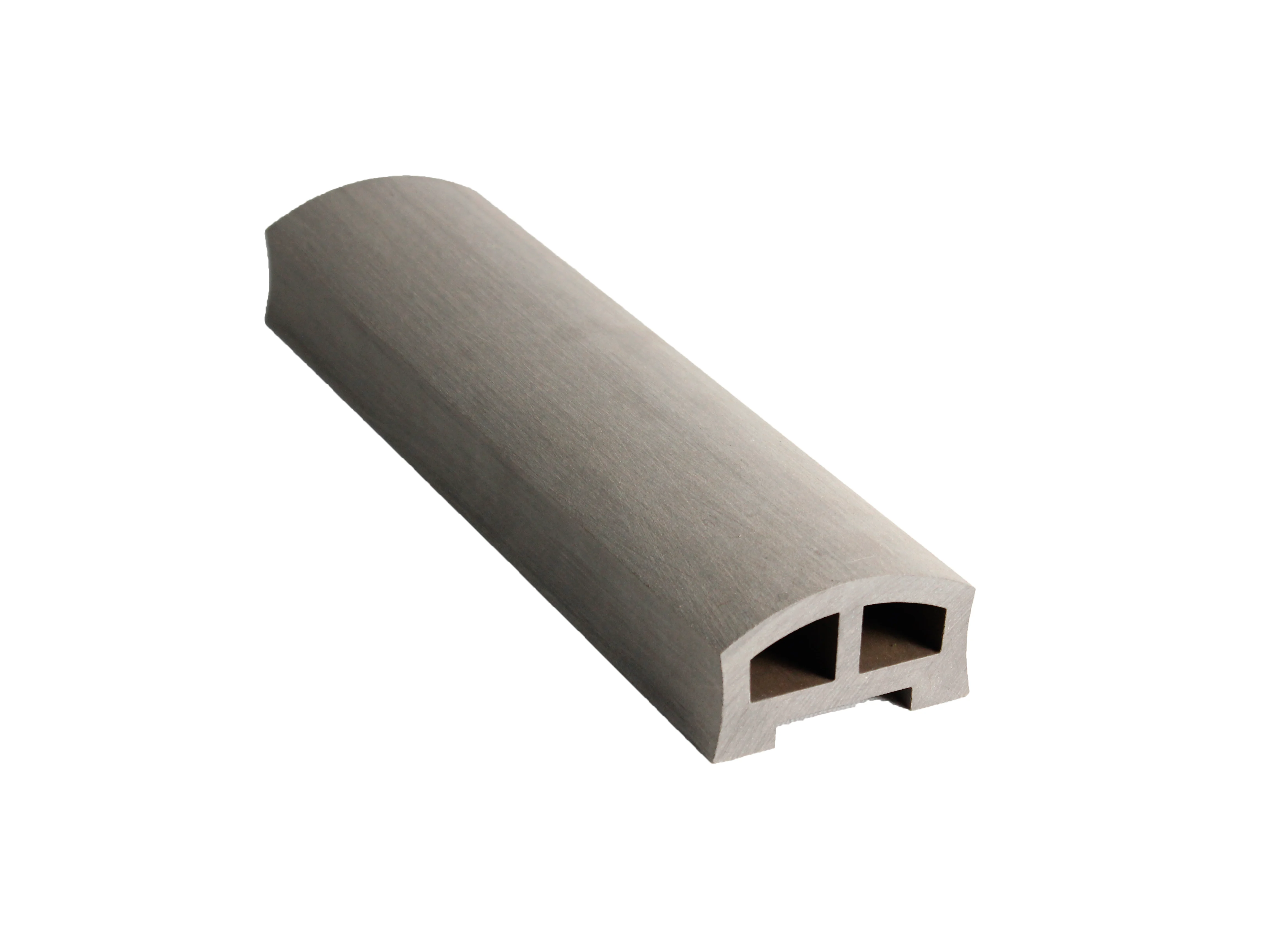 Composite railing system on an outdoor deck
