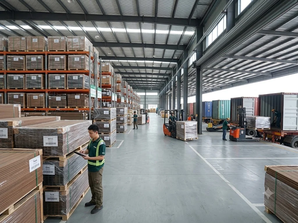 Organized WPC production line