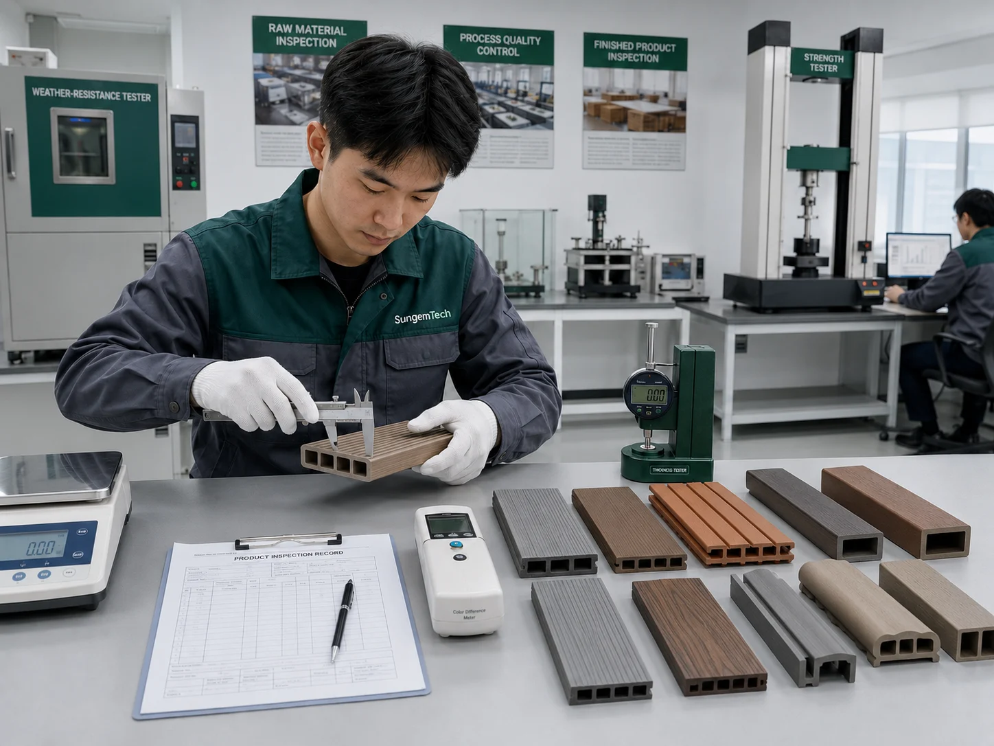 Quality inspection for composite products